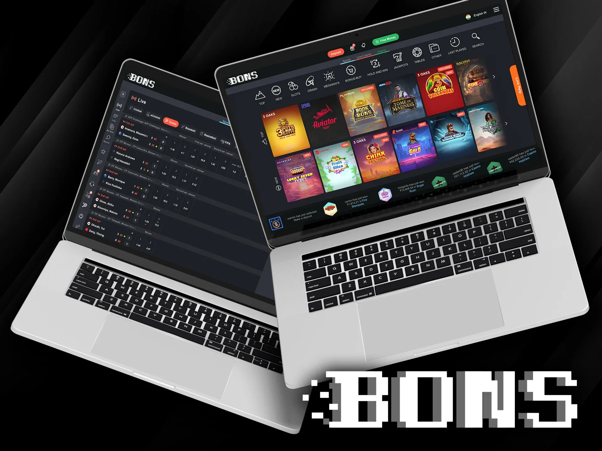 There is a large selection of games and sports for betting at Bons.