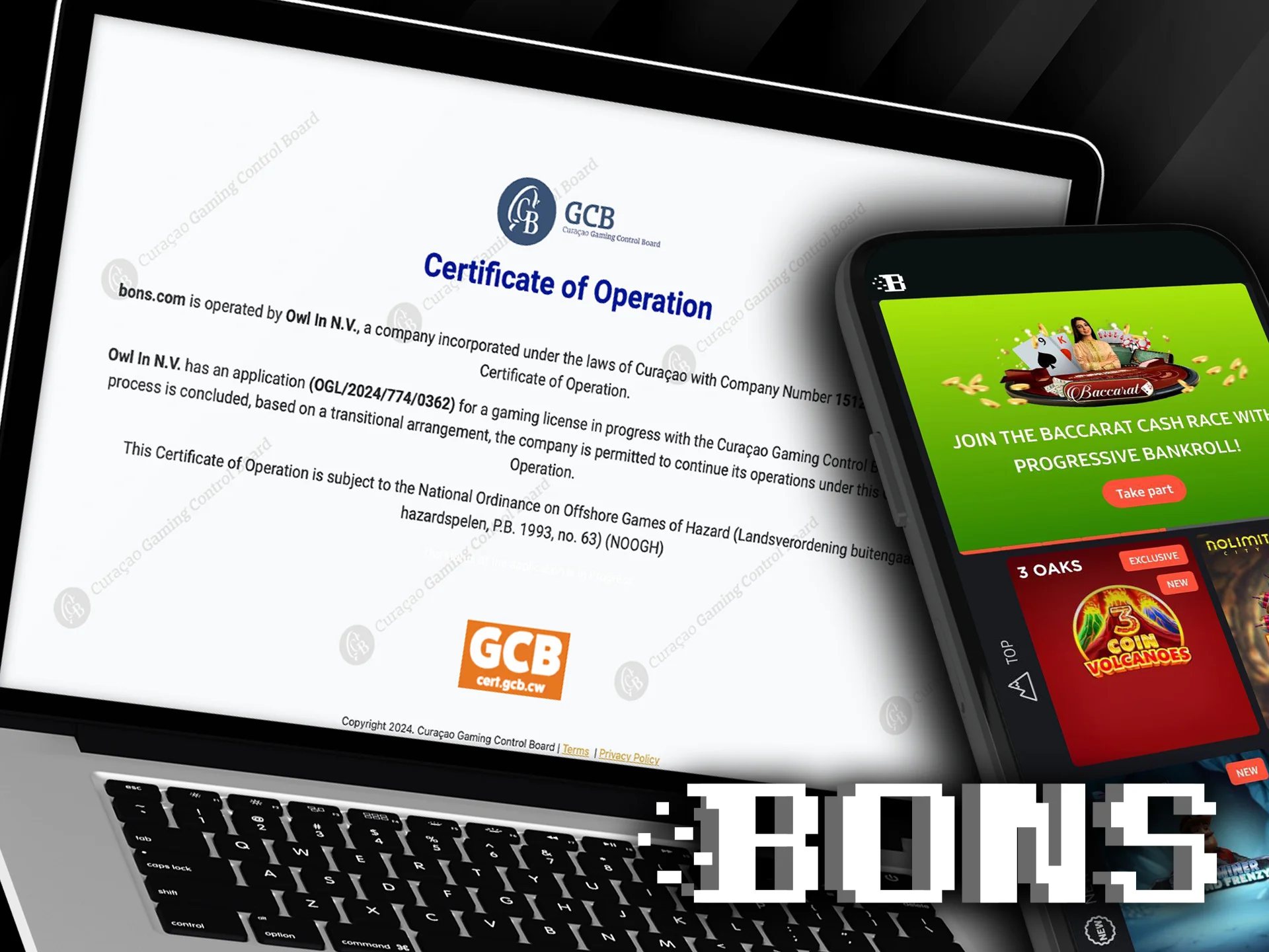 Bons platform has a gaming license in India.