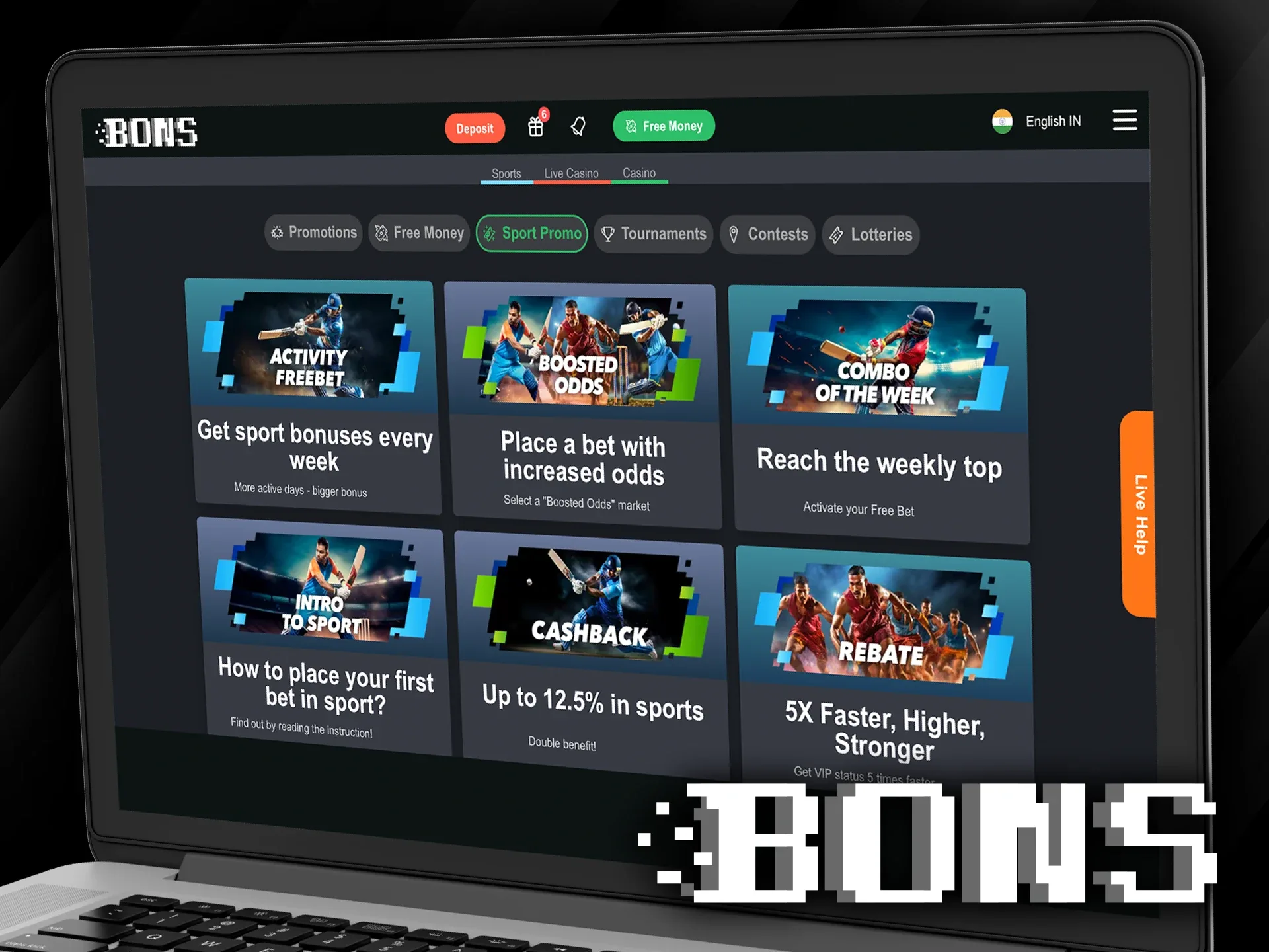 Get a bonus on combo bets at Bons website.