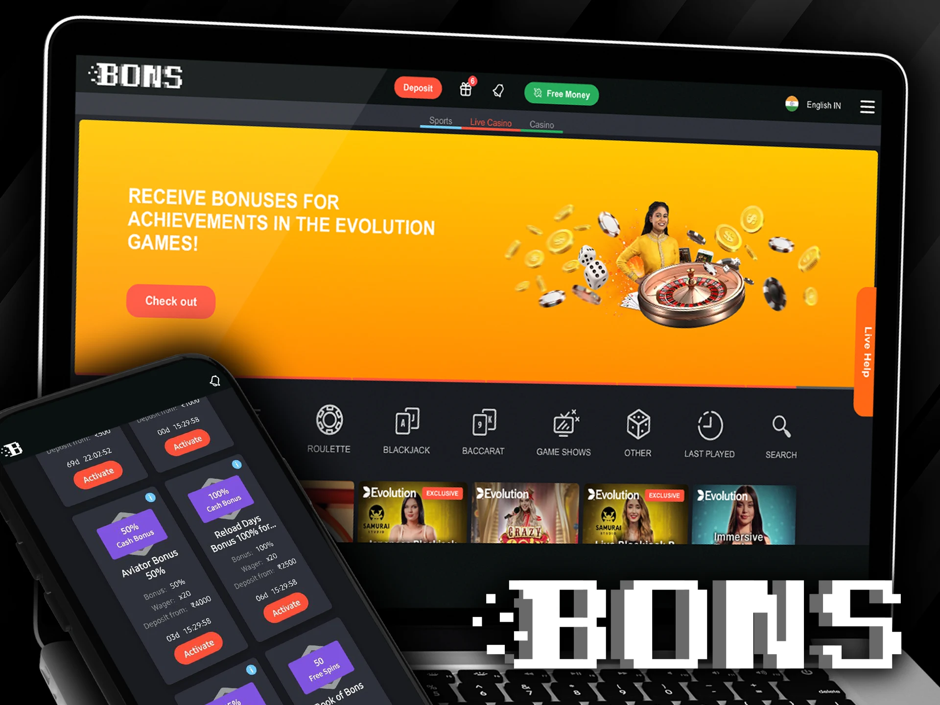 What you need to do to wager bonuses on the Bons platform.