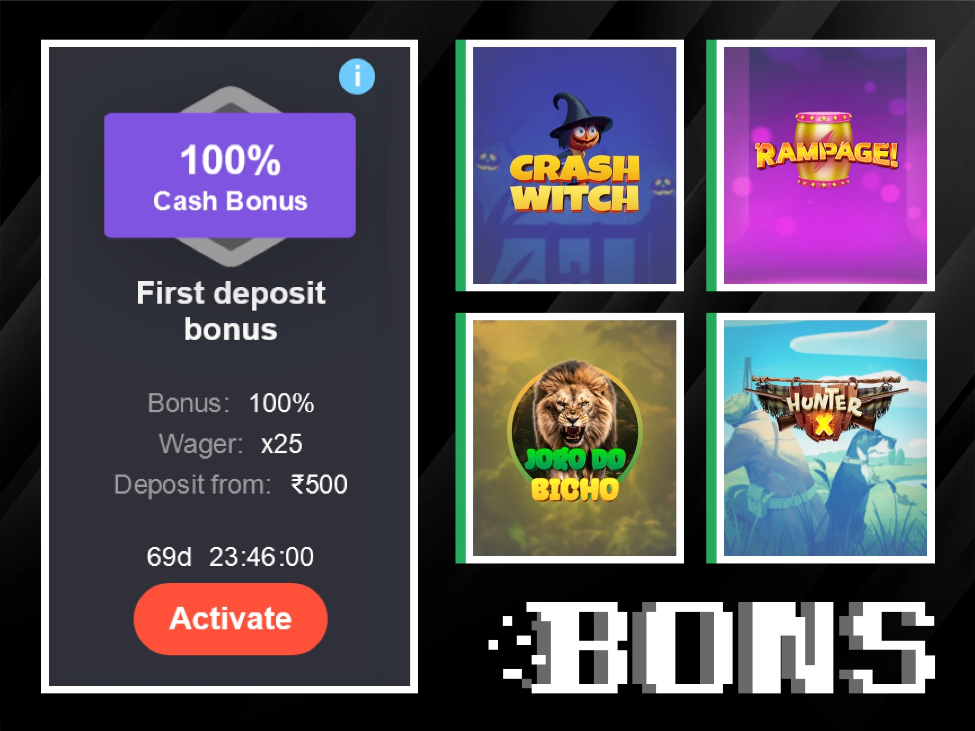 Skyrocket your crash game winnings with exclusive welcome bonuses from Bons.