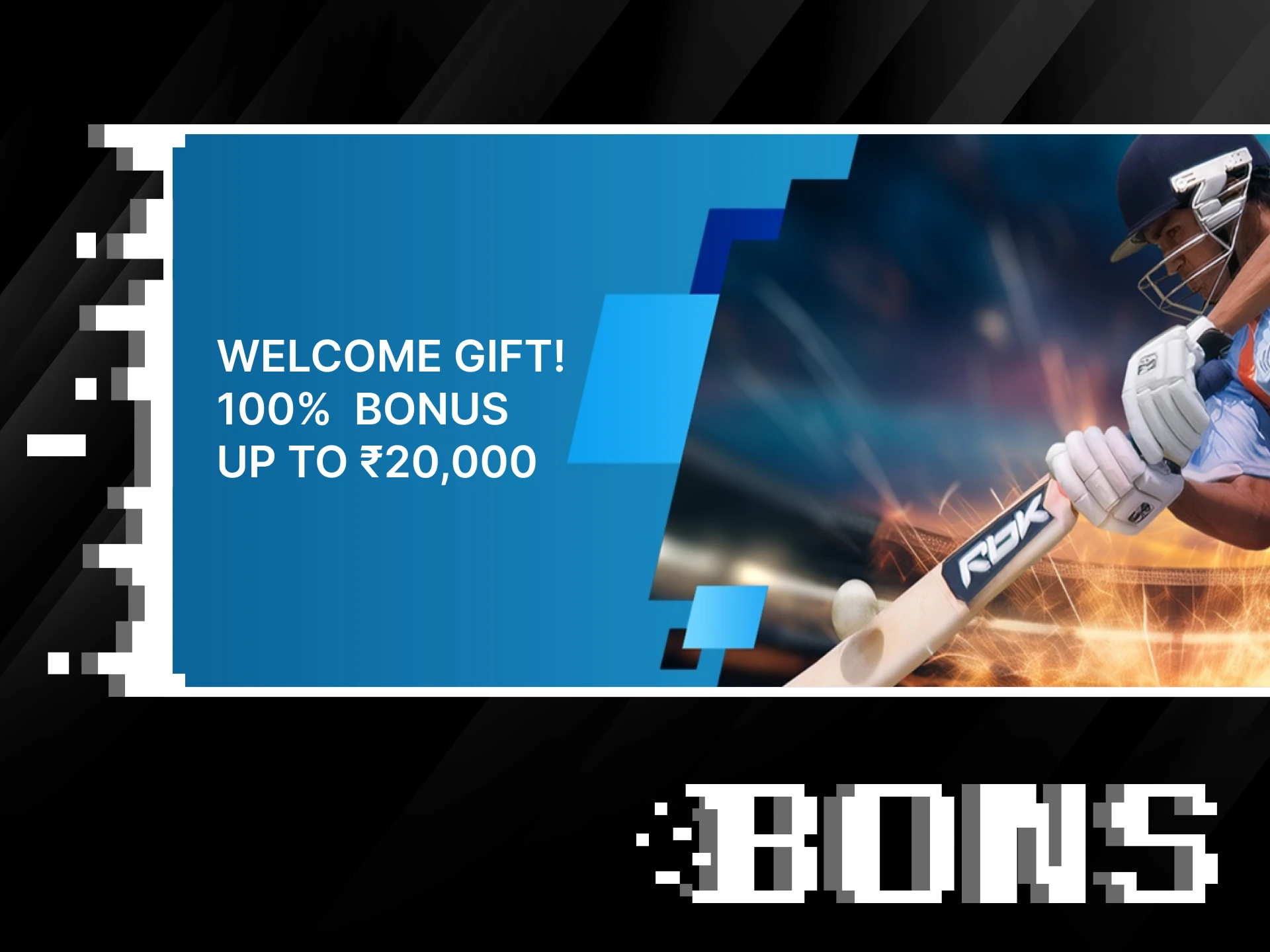 Make the most of the welcome bonus for cricket betting at Bons.